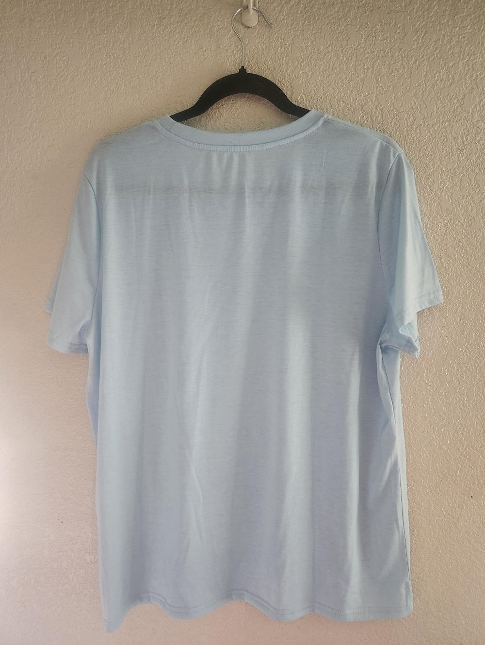 NWOT Purchased 4rm @cara_etc "Black Kitten🐈⬛& Butterfly🦋 Graphic Tee" Sky🩵XL - Picture 9 of 9